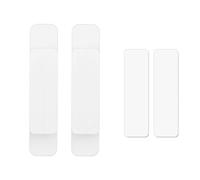 DMLAYHP Poignée de Porte Bouton de porte coulissante ouvert, 2 pièces, organisateur de tiroir auto-adhésif, poignée de porte, poignée de fenêtre en verre(White-2)
