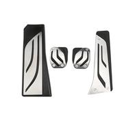 DMLHL Kit Remplacement Pédales De Voiture pour BMW Série M 5 F10 F11 523i 528i 530i 535i 550i at MT, Plaques De Pédales Automobiles, Couvercle De Frein(Style 2)
