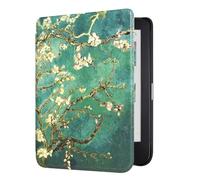 DMLuna Case for Kobo Clara BW (Model N365) / Kobo Clara Colour (Model N367) 6" 2024 Release, Ultra Slim Lightweight Premium PU Leather Cover with Auto Sleep/Wake Function - Almond Blossom