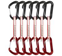 DMM - Phantom Wire Quickdraw 6 Pack - Dégaine - 25 cm - matt grey / red