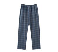 Dmmtot Pantalon de pyjama pour homme pantalon long confortable en coton pantalon de jogging pantalon décontracté vêtements de nuit confort taille élastique pantalon de nuit basique couleur unie