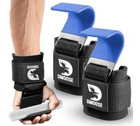 DMoose Fitness Crochets De Musculation (Paire) Pour Soulevés De Terre, Tractions, Rameurs - Sangles De Poignet Robustes Pour La Musculation Et Les Entraînements En Salle De Sport