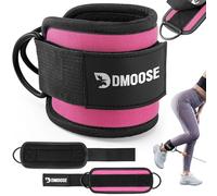 DMoose Fitness Sangle De Tirage Musculation Cheville - Taille Unique Avec Rembourrage De Qualité Supérieure Et Anneau En D - Sangle Cheville Musculation Poulie Pour Les Femmes