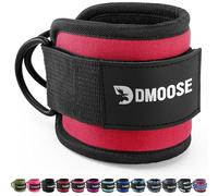 DMoose Fitness Sangle De Tirage Musculation Cheville - Taille Unique Avec Rembourrage De Qualité Supérieure Et Anneau En D - Sangle Cheville Musculation Poulie Pour Les Femmes