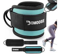 DMoose Fitness Sangle De Tirage Musculation Cheville - Taille Unique Avec Rembourrage De Qualité Supérieure Et Anneau En D - Sangle Cheville Musculation Poulie Pour Les Femmes