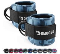 DMoose Fitness Sangle De Tirage Musculation Cheville - Taille Unique Avec Rembourrage De Qualité Supérieure Et Anneau En D - Sangle Cheville Musculation Poulie Pour Les Femmes