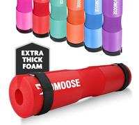DMoose - Tapis pour haltères, soulage la pression du cou et des épaules et soutient le bas du dos, tapis de squat antidérapant en mousse EVA avec sangles de sécurité, tapis de poussée des hanches