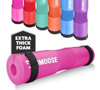 DMoose - Tapis pour haltères, soulage la pression du cou et des épaules et soutient le bas du dos, tapis de squat antidérapant en mousse EVA avec sangles de sécurité, tapis de poussée des hanches