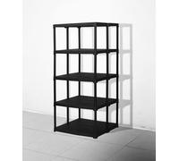 Dmora - Armoire d'extérieur Damme, Etagère d'extérieur, Armoire de balcon polyvalente, Armoire d'extérieur, 100% Made in Italy, Anthracite, 80x59h176 cm