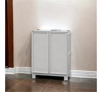 Dmora - Armoire d'extérieur Waremme, Mobilier d'extérieur, Armoire de Balcon Polyvalente, 100% Made in Italy, Gris Clair, 70x39h92 cm