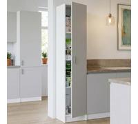 Dmora - Armoire polyvalente 1 porte Clearwater, Armoire auxiliaire à chaussures, Étagère verticale 37x37h180 cm, Blanc