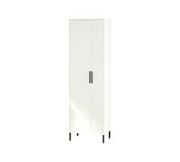 Dmora - Armoire Polyvalente 1 Porte Columba, Meubles multifonctionnels, Casier à Chaussures, Support à Chaussures pour Armoire, 50x36 h165 cm, Blanc