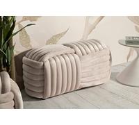 Dmora - Banc Marokopa, Banc Polyvalent, Sièges pour Les invités, Coffre Multifonctionnel, 90x45 h45 cm, Rose