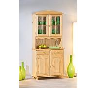 DMORA - Buffet Darmstadt, Buffet du Salon, Commode de Salon, Garde-Manger de Cuisine, 88x32 h198 cm, Chêne