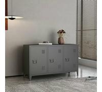 Dmora - Buffet Mora, Buffet du Salon, Commode de Salon, Garde-Manger de Cuisine, 120x40 h73 cm, Ardoise