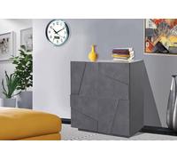 Dmora - Buffet Raoul, Buffet de cuisine avec 2 portes, Buffet de salon, 100% Made in Italy, 81x44h86 cm, Ardoise