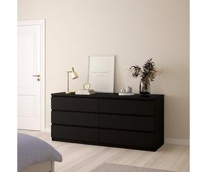 Dmora - Buffet Victoire, Buffet du Salon, Commode de Salon, Garde-Manger de Cuisine, 154x50 h68 cm, Noir