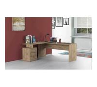 Dmora - Bureau Ascuby 180x60xh75 cm chêne Panneau effet bois