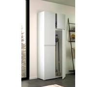 Dmora - Camelia Grande Armoire Polyvalente, Armoire Polyvalente à 4 Portes, Armoire à Chaussures, Armoire Peu encombrante, 100% Made in Italy, 80x37h195 cm, Blanc