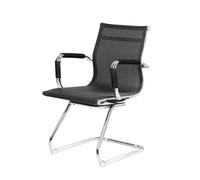 Dmora - Chaise Maitland, Siège de Salle d'attente de Bureau avec accoudoirs, Siège d'attente Ergonomique, 62x54h89 cm, Noir