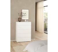 Dmora - Commode Clarice, Commode Polyvalente, Commode de Chambre, Meuble avec Tiroirs, 77x40 h107 cm, Blanc