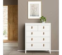 Dmora - Commode Margo, Commode Polyvalente, Commode de Chambre, Meuble avec Tiroirs, 82x48 h99 cm, Blanc
