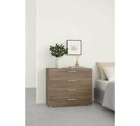 Dmora - Commode Marinette, Commode Polyvalente, Commode de Chambre, Meuble avec tiroirs, 80x40 h68 cm, Chêne Clair