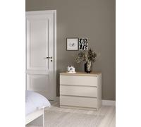 Dmora - Commode Orani, chiffonnier Multifonction avec 3 tiroirs, Commode élégante pour Chambre à Coucher, 77x50 h70 cm, Beige