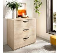 Dmora - Commode Peres, Commode pour Chambre à Coucher, Commode avec tiroirs 3, 70x45h72 cm, Chêne