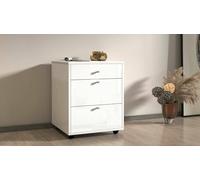 Dmora - Commode Yorgos, Commode de Chambre à Coucher, Commode avec 3 tiroirs, 47x45h61 cm, Blanc