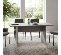 Dmora - Console Extensible Lavande, Table à Manger avec Ouverture Pliante, Console Polyvalente Extensible, 100% Made in Italy, 120x70h75 cm, Ciment