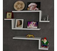 Dmora - Étagère Murale Jotun, Étagère, Tablette Murale, Rayonnage Polyvalent, 56x15 h18 cm, Blanc