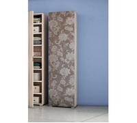 Dmora - Fiordaliso armoire polyvalente 1 porte, 50x30h182 cm, Orme, Panneau effet bois