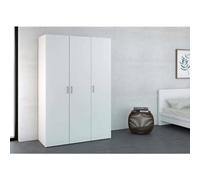 Dmora - Garde-Robe 3 Portes Danielle, Meubles de Chambre, Penderie de Plain-Pied, Placard ? v?Tements, 115x49 h175 cm, Blanc