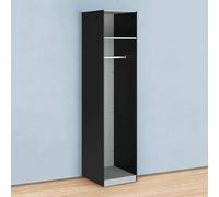 Dmora - Grande Armoire Polyvalente Anaelle, Meubles Multifonctionnels, Casier à Chaussures, Support à Chaussures pour Armoire, 58x50 h219 cm, Noir