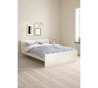Dmora - Lit Double Emilienne, Sommier pour Chambre, Literie par Chambre, Support de Matelas, 207x166 h80 cm, Blanc