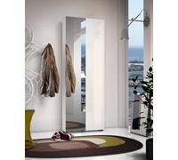 Dmora - Meuble à Chaussures Mbombela, Meuble à Chaussures, Armoire d'entrée Polyvalente, Rangement pour Chaussures, Made in Italy, 70x19h200 cm, Blanc Brillant