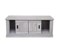 Dmora Meuble TV de salon, couleur marron, Dimensions 145 x 60 x 46 cm