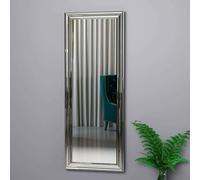 Dmora - Miroir Adrastea, Verre miroité, Objet d'ameublement Mural, Décoration avec Miroir, 40x3h105 cm, Argent