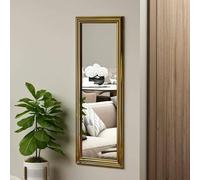 Dmora - Miroir Adrastea, Verre miroité, Objet d'ameublement Mural, Décoration avec Miroir, 40x3h105 cm, Or