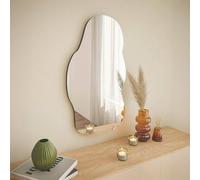 Dmora Miroir Megrez, Miroir Mural, décoration Murale, 40 x 2 x 72 cm, Noir