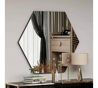Dmora Miroir Parvati, Miroir, décoration Murale, 70 x 2 x 60 cm, Noir