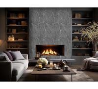 Dmora Panneau décoratif Cupuacu 60x0.3 cm Gris Marbre Lot de 6 dégradés Couleur Structure Marbre