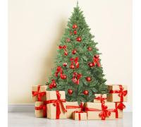 Dmora - Sapin de Noël Innsbruck, Sapin Artificiel Extra épais, véritable Sapin Effet PVC, 683 Branches, Hauteur 150 cm