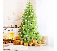 Dmora - Sapin de Noël Oslo, Sapin artificiel extra épais, véritable Sapin effet PVC, 493 branches, hauteur 180 cm