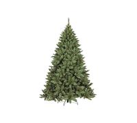 Dmora - Sapin de Noël Stoccolma, Sapin artificiel extra épais, véritable Sapin effet PVC avec pommes de pin incluses, 464 branches, hauteur 150 cm