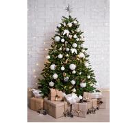 Dmora - Sapin de Noël Vienna, Sapin artificiel extra épais, Sapin effet PVC, 1072 branches, hauteur 210 cm