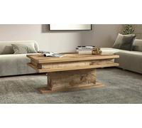 Dmora - Table Basse Léon, Table Basse de Salon, Meuble Bas de Rangement, Table Basse, 100x55h42 cm, Érable