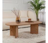 Dmora - Table Basse Parrano, Table Basse, Porte-revues pour canapé, Etagère de Salon, 119x60 h40 cm, Pin
