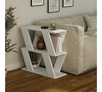 Dmora - Table Basse Thalia, Table Basse, Porte-revues pour canapé, Etagère de Salon, 60x22h57 cm, Blanc
